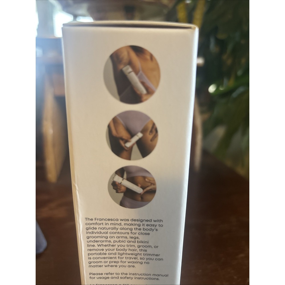 BushBalm The Francesca BRAND NEW - Bikini & Body Hair Trimmer New NIB Sealed - Picture 3 of 6